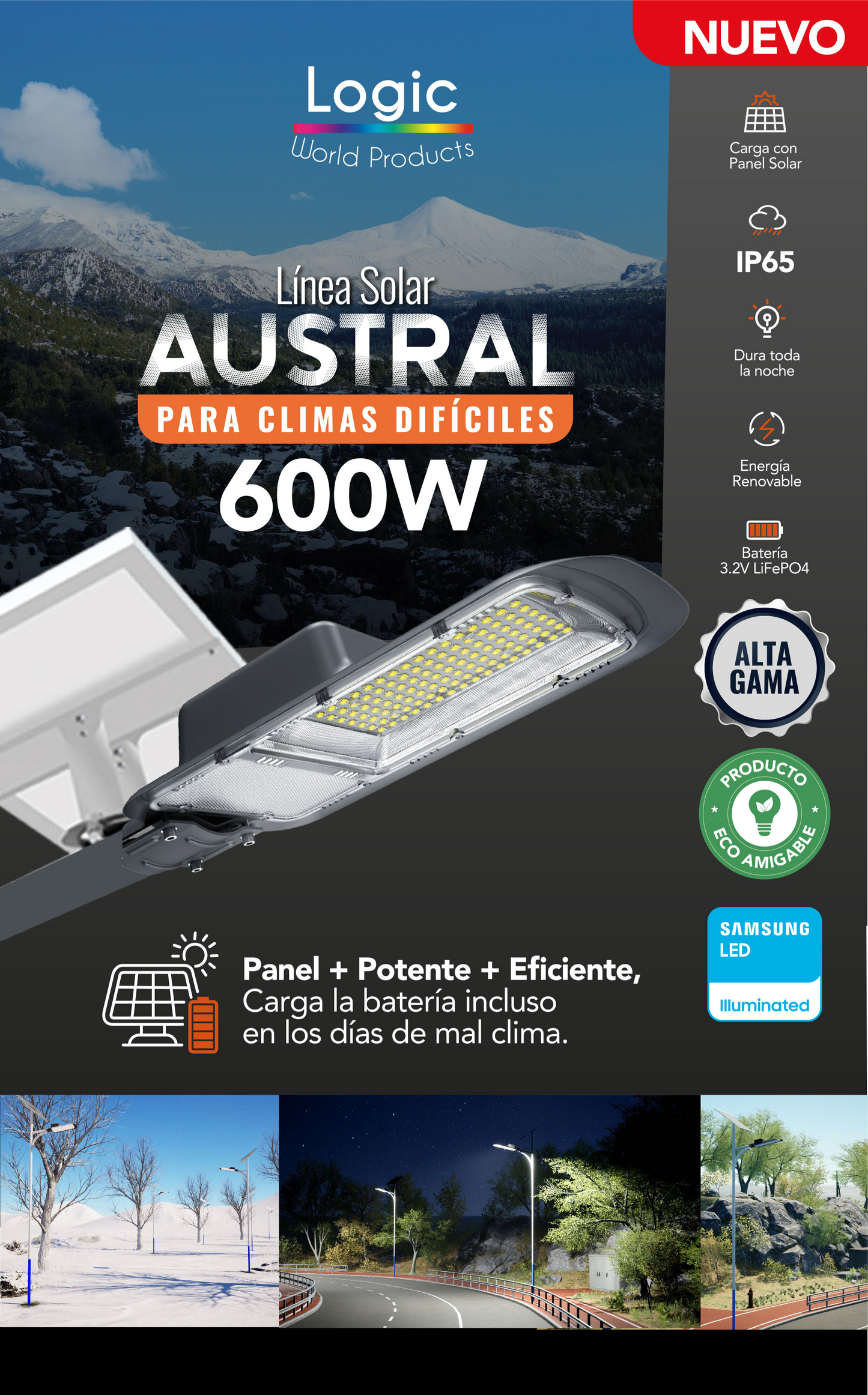 Luminarias Led Alumbrado Público 600w Linea Alta Gama