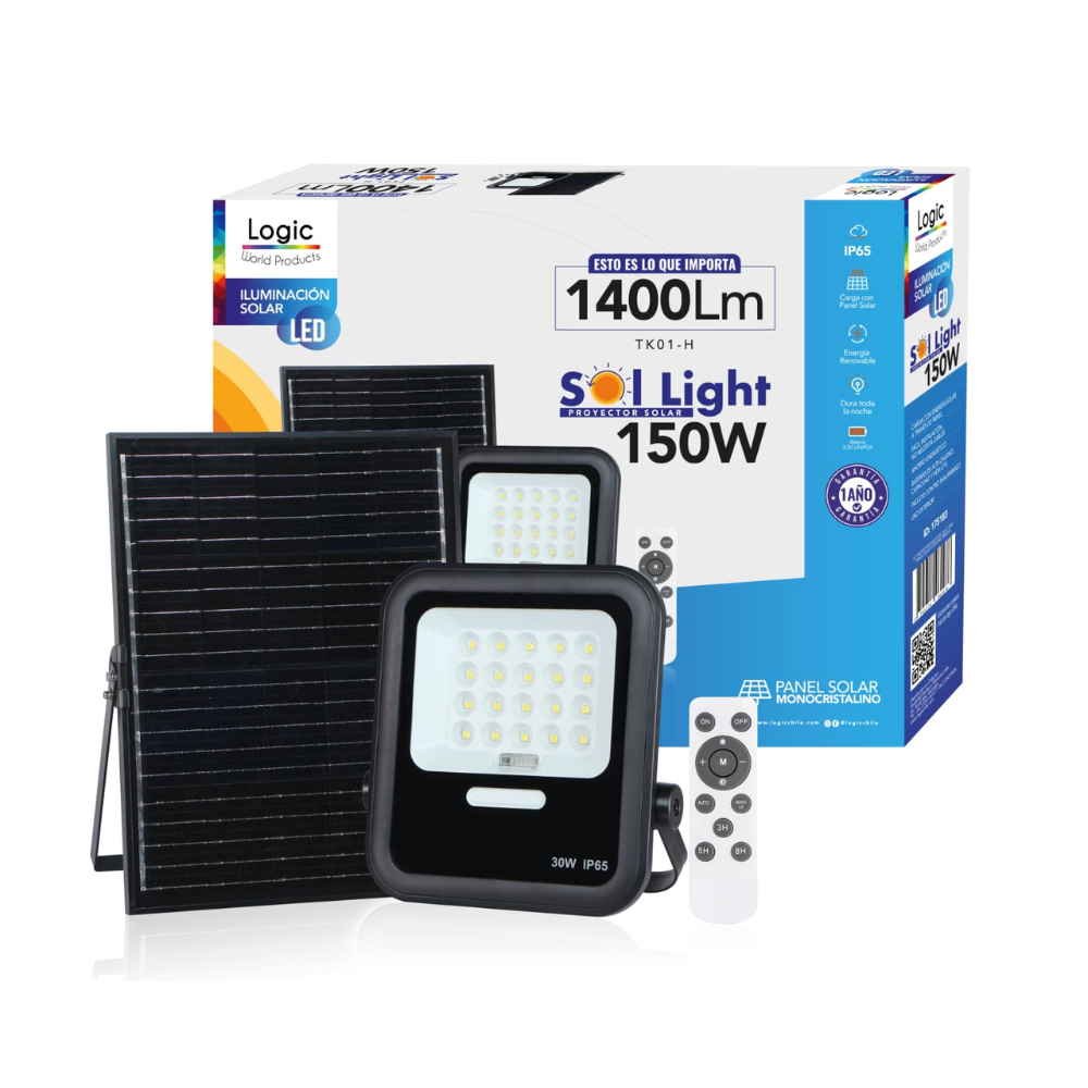 FOCO LED EXTERIOR Area Solar SOL LIGHT de 150W