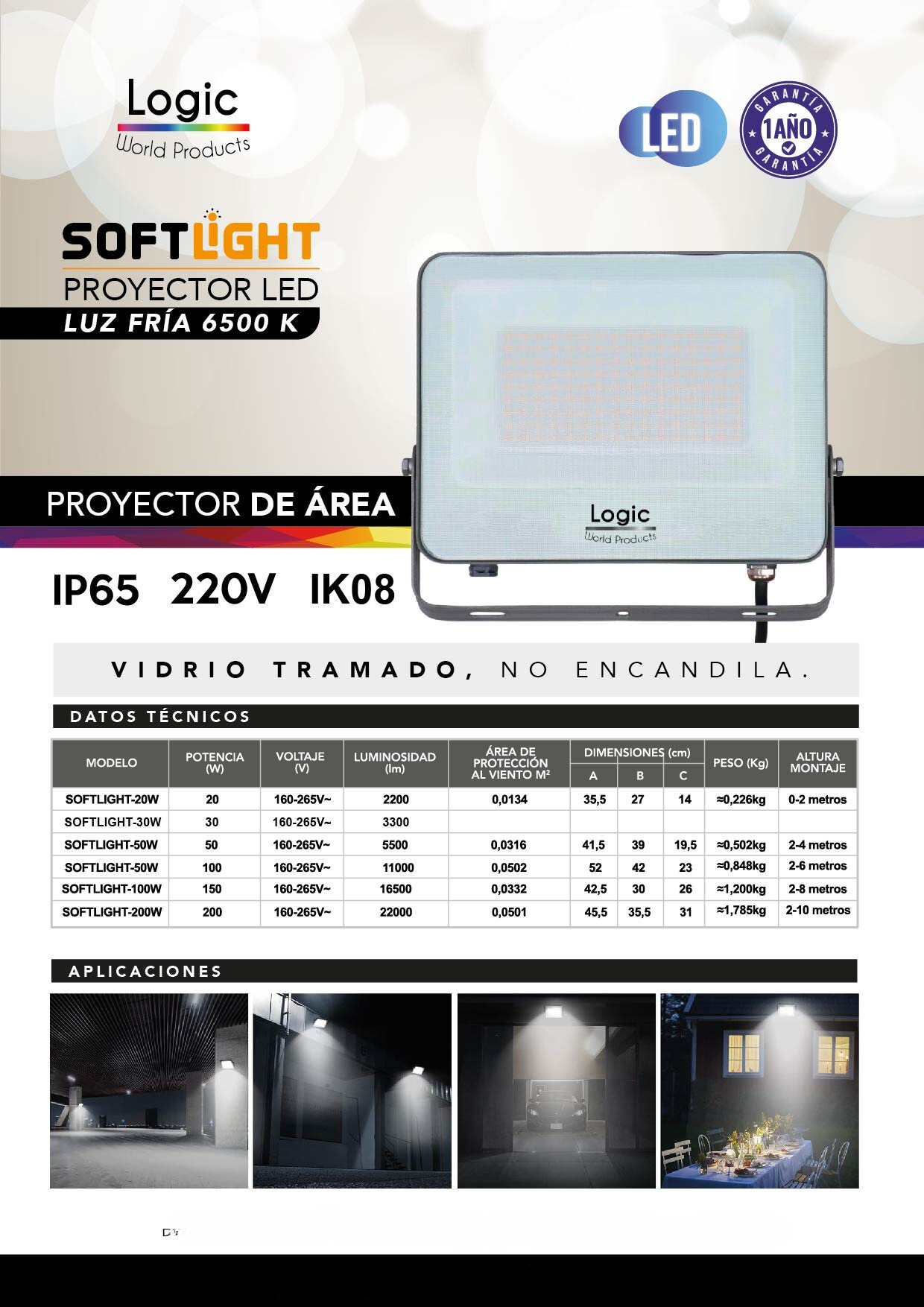 FOCO LED EXTERIOR 400W SoftLight