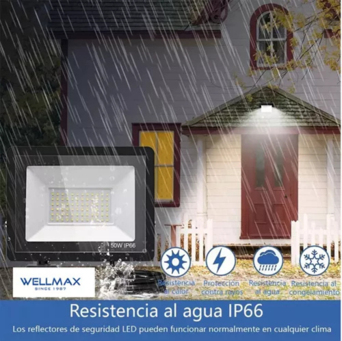 FOCO LED EXTERIOR WELLMAX LINEA SUBMARINE 50W