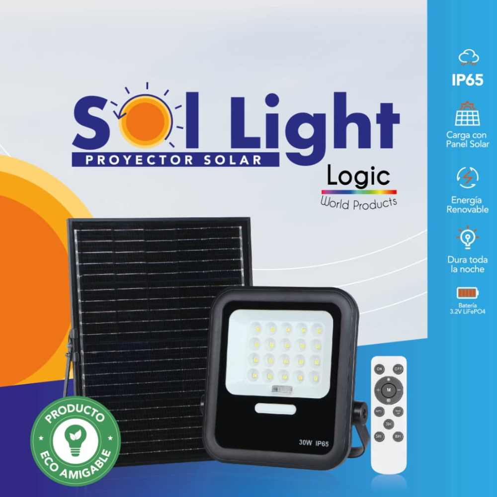 FOCO LED EXTERIOR Area Solar SOL LIGHT de 150W