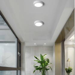 Plafon Techo Living, Comedor, Cocina y terraza. Modernas Redondo 24w Panel Sobrepuesto Luz Fria 220V