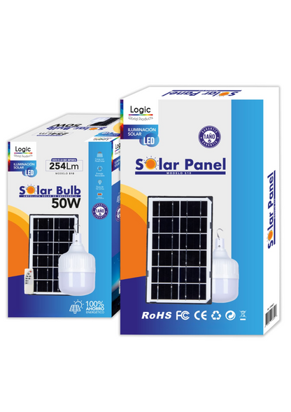 Ampolleta De Emergencia Solar Portátil De 50 W