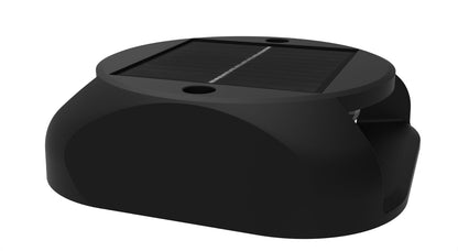 Pack 4 Demarcador Solar Led 3000k Ip65 Jardines Y Caminos Negro