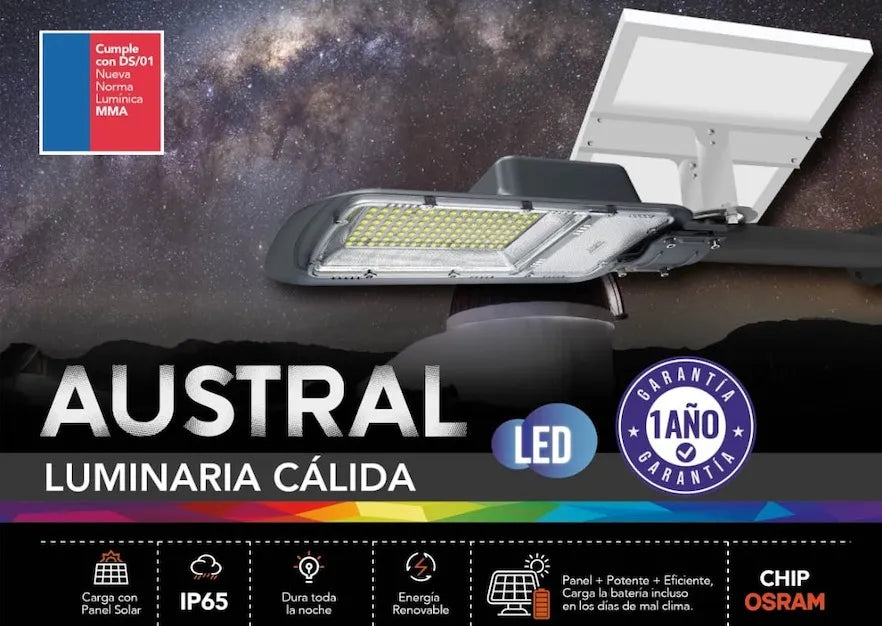 Luminaria Solar Led 600w Luz Cálida 1700k Chip Osram