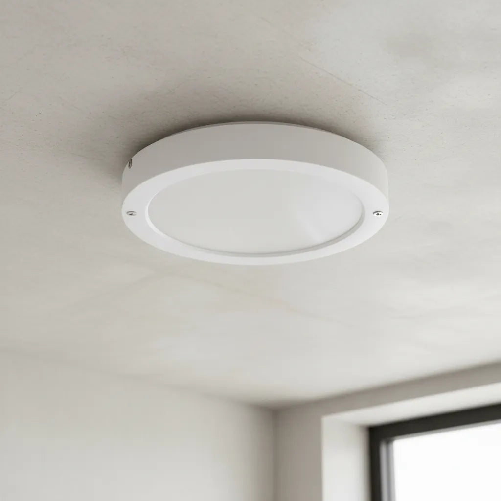 Plafon Techo Foco Sobrepuesto Panel Led Lampara Redondo 18w