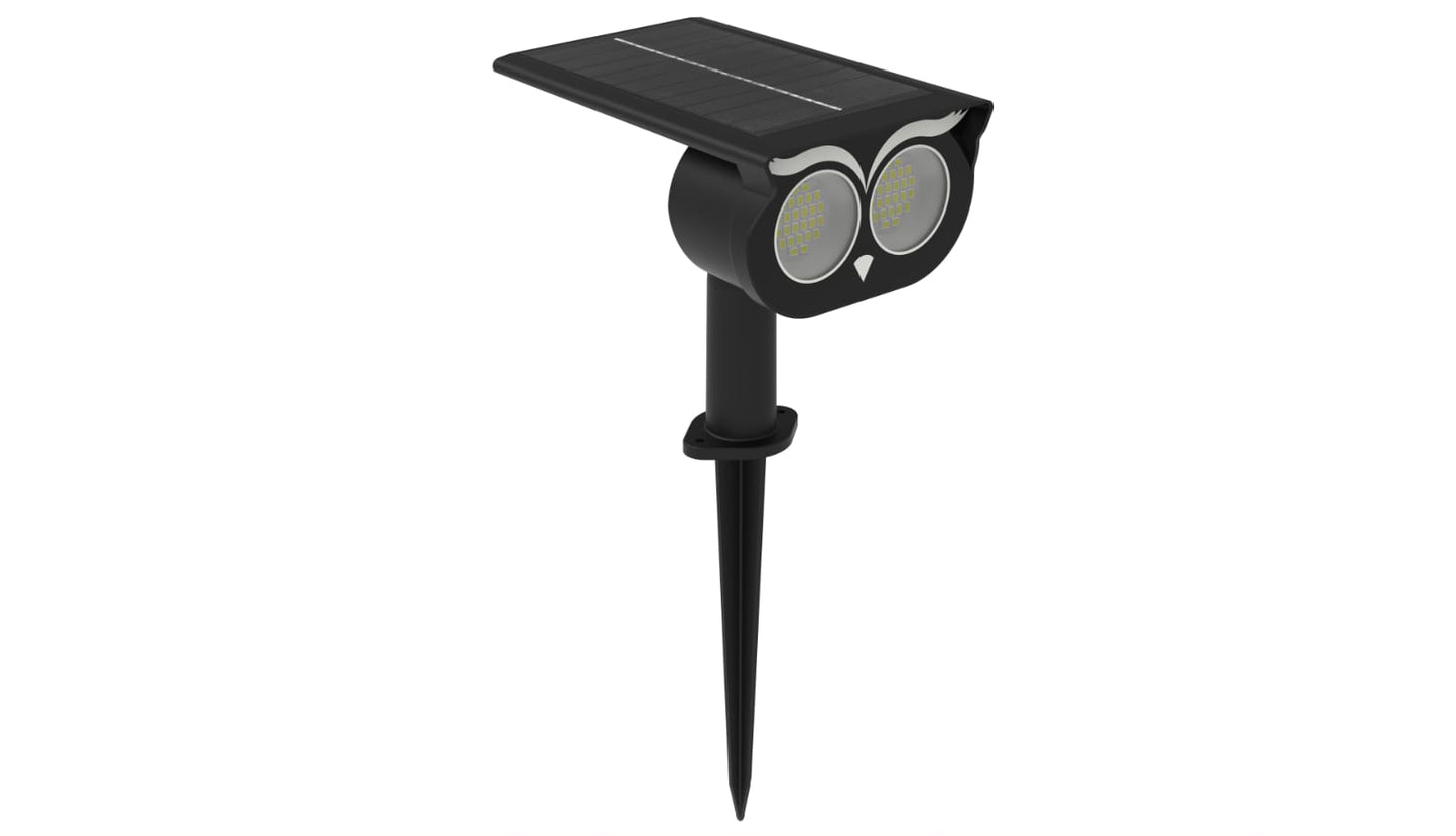 Set 4 Foco Solar LED Estaca Decorativa 3000K para Jardín