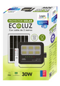 Foco Led Exterior 30W Solar ECOLUZ