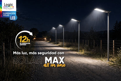 Luminaria Solar LED 800W All In One 5000lm Sensor Movimiento