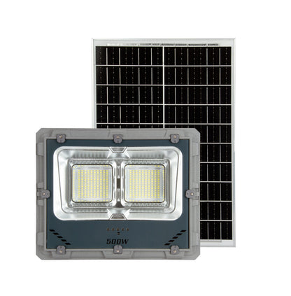 Proyector Solar LED 500W para Exterior con Control Remoto