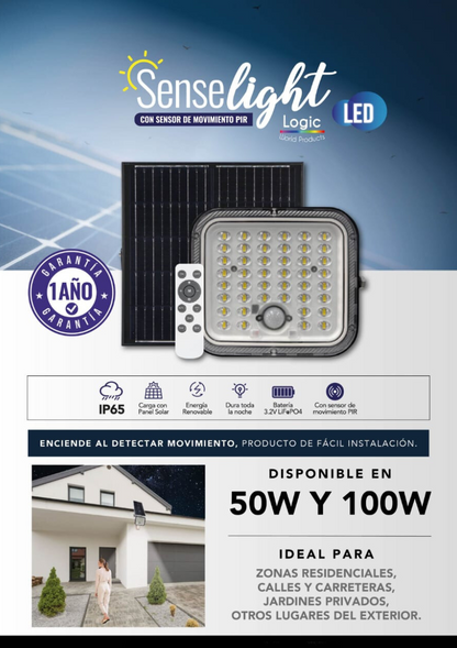 FOCO LED EXTERIOR Área Solar LED 50W
